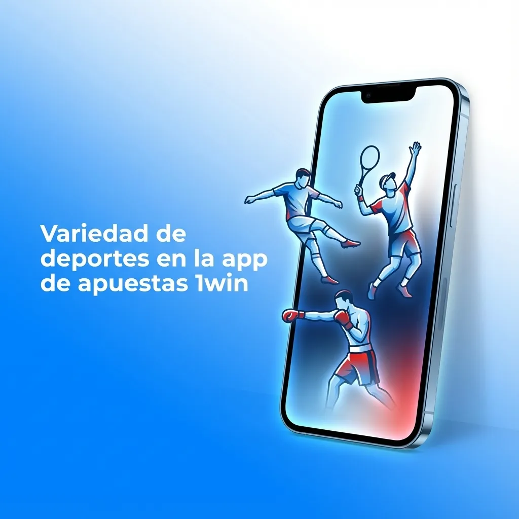 Pantalla de la app 1win mostrando apuestas deportivas en vivo y prematch de fútbol, tenis, básquetbol y e‑sports